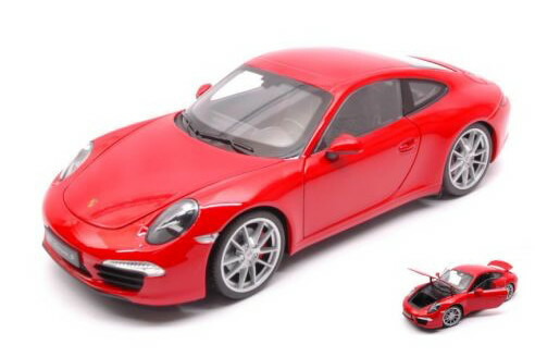WELLY 1/18 ポルシェ 911 991 カレラ S レッド 開閉Porsche 911 Carrera S｜Reowide モデルカー カタログ SHOP