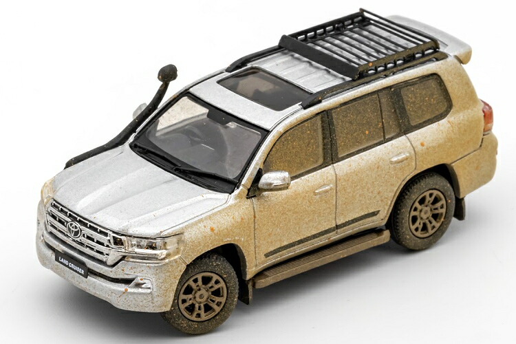 ゲインコーププロダクツ 1/64 トヨタ ランドクルーザー 左ハンドル オフロード 4×4 2018 ホワイト 泥はね GCD 1:64 Toyota Land Cruiser LHD Off Road 4×4 2018 White Muddy