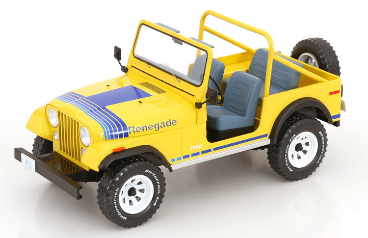 MCG MCG 1:18 Jeep CJ-7 Renegade yellow blue MCG 1:18 Jeep CJ-7 Renegade yellow blue
