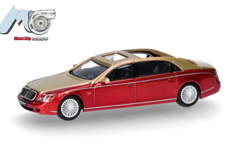 ヘルパ 1/87 メルセデス マイバッハ 62S 2002 マイクロシティ レッド メタリック ゴールド メタリック Herpa 1:87 Mercedes Maybach 62S Year 2002 Micro City red metallic gold metallic