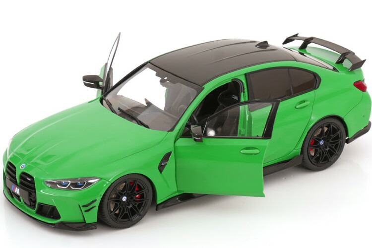 ソリド 1/18 BMW M3 G80 コンペティション サルーン 2024 グリーン ブラック 開閉 Solido 1:18 BMW M3 G80 Competition Saloon 2024 green black