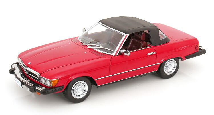 KKスケール 1/12 メルセデス 450 SL R107 US仕様 TVシリーズ ダラス 1979 レッド 開閉KK-Scale 1:12 Mercedes 450 SL R107 US-Version from the TV Series Dallas 1979 red｜Reowide モデルカー カタログ SHOP