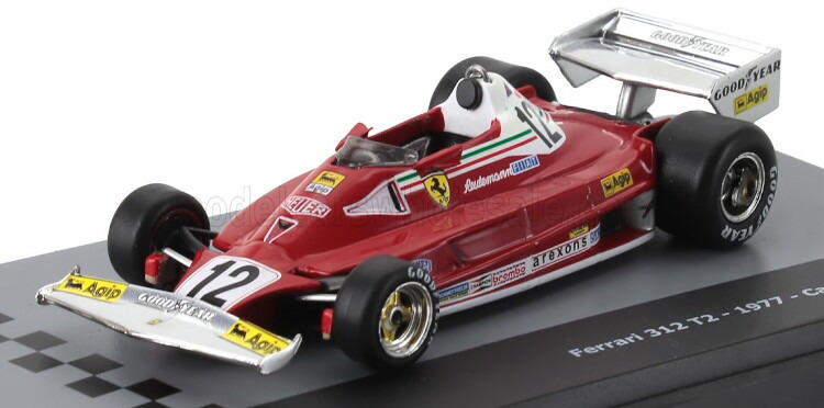 アルタヤ 1/43 フェラーリ 312T2 #12 ブラジル連邦共和国 グランプリ 勝ち得る 公式1 1977 カルロス ロイテマンAltaya 1:43 Ferrari 312T2 #12 Winner Brazilian GP formula 1 1977 Carlos Reutemann 車-ミニカー・トイカー