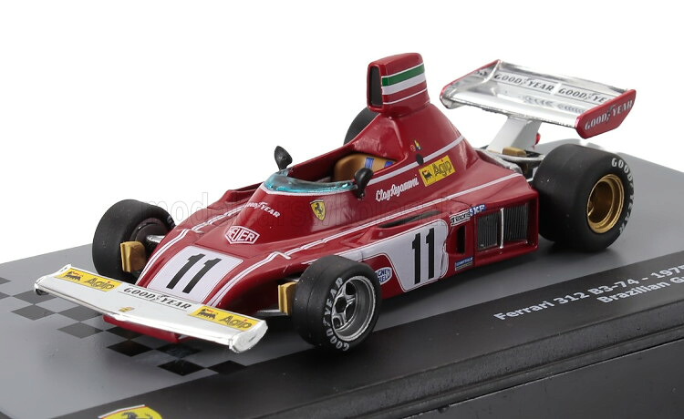 アルタヤ 1/43 フェラーリ 312B3 #11 ブラジル連邦共和国 グランプリ 公式1 1975 粘土 レガツォーニAltaya 1:43 Ferrari 312B3 #11 Brazilian GP Formula 1 1975 Clay Regazzoni 乗り物のおもちゃ-おもちゃ