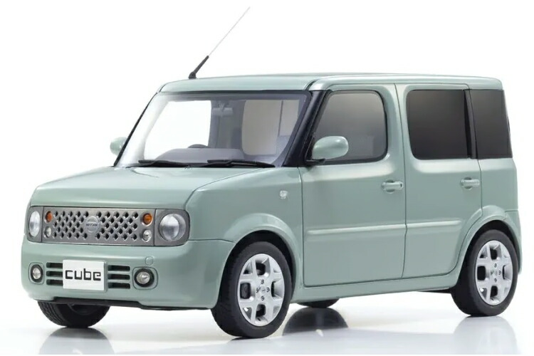 京商 サムライ 1/18 日産 正六面体 ライトグリーンKyosho Samurai 1:18 Nissan Cube Light Green