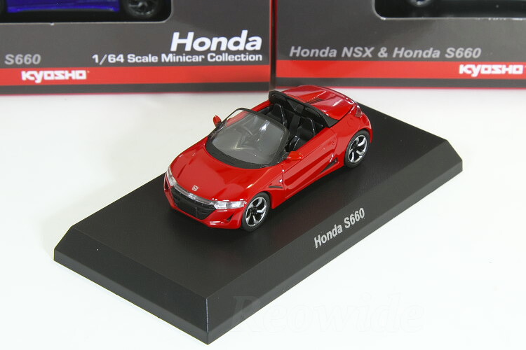 京商 1/64 ホンダ S660 赤いこと おもちゃ-車-乗り物のおもちゃ