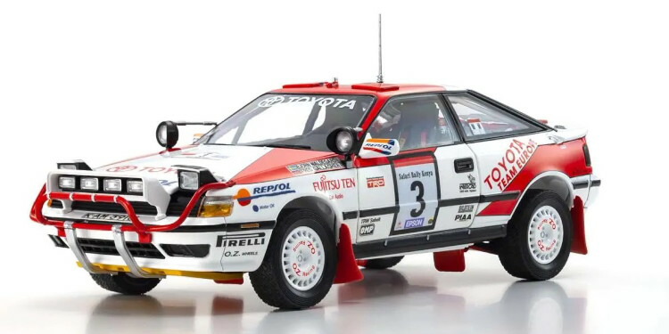 京商 1/18 トヨタ セリカ GT-Four ST165 #3 勝ちえる サファリラリー 1990Kyosho 1:18 Toyota Celica GT-Four ST165 #3 Winner Safari Rally 1990