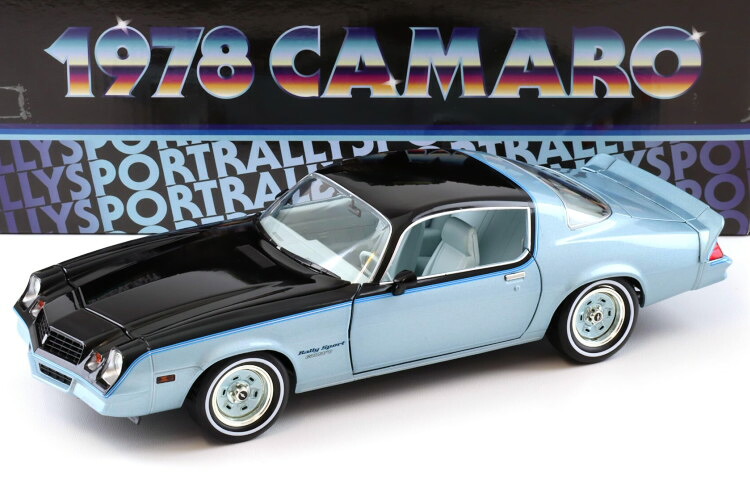 緑であること点火装置 1/18 シボレー Greenlight 黒いこと 1978GREENLIGHT 1:18 Chevrolet Greenlight 1978 Chevrolet Camaro Rally Sport Bright Blue Metallic Black Black 1978