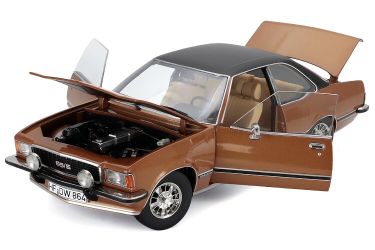 Touring 1/18 オペル コモドーレ B GS/E クーペ 1975 赤銅色 黒いこと 696台制限事項 開閉Touring 1:18 OPEL COMMODORE B GS/E COUPE 1975 BROWN BLACK LIMITED 696 pcs