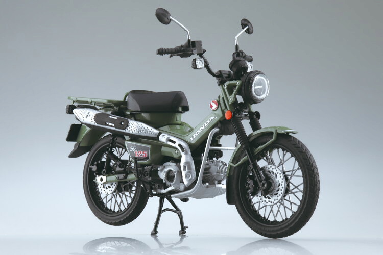 アオシマ 1/12 ホンダ CT125 狩り人少年 パールオーガニックグリーンAOSHIMA 1:12 Honda CT125 Hunter Cub Pearl Organic Green
