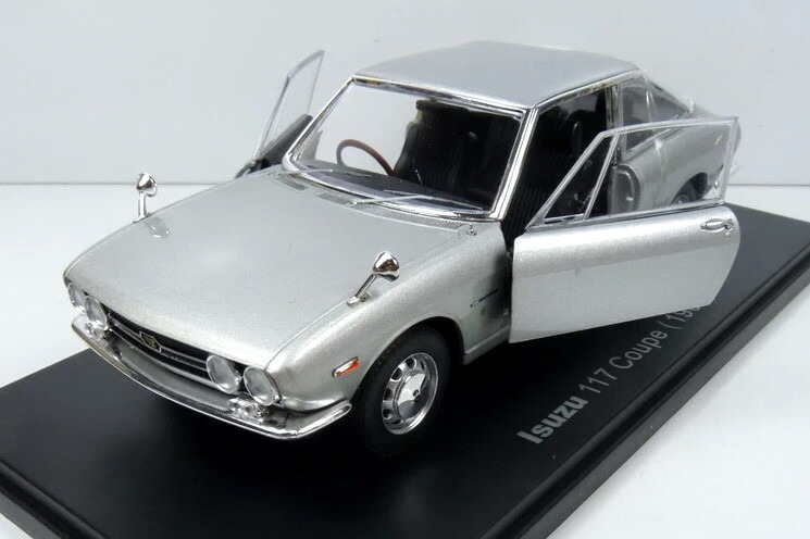 アシェット ジャパン コレクション 1/24 いすゞ 117 クーペ 1968 シルバー 開閉 Hachette 1/24 ISUZU 117 Coupe 1968 silver