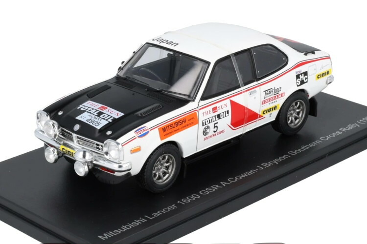 アシェット ジャパンコレクション 1/24 三菱 ランサー 1600GSR #5 サザンクロス ラリー 1973 アンドリュー コーワン Hachette Japan Collection 1:24 MITSUBISHI Lancer 1600GSR #5 Southern Cross Rally 1973 A.Cowan