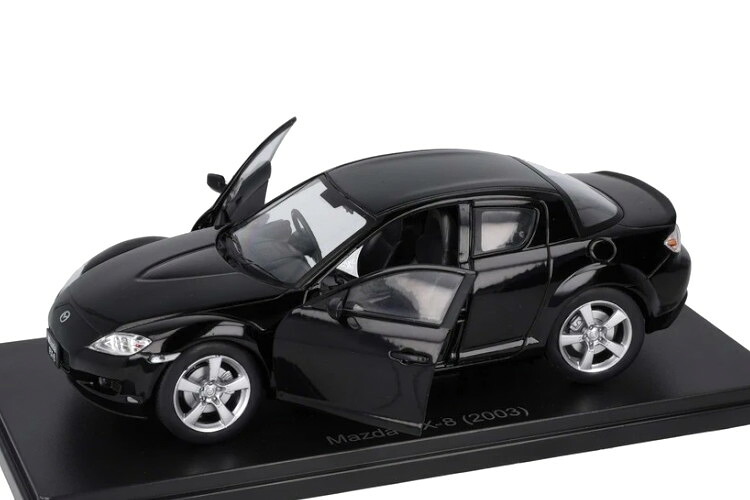 アシェット ジャパン コレクション 1/24 マツダ RX-8 2003 ブリリアントブラック 開閉 Hachette Japan Collection 1:24 MAZDA RX-8 2003 Brilliant Black