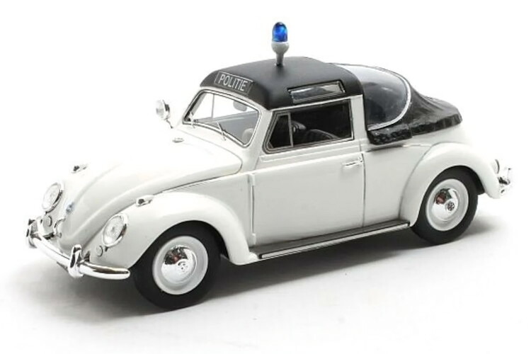 マトリックス 1/43 MG フォルクスワーゲン ビートル 1200 カイプ コーチ ポリス デン ハーグ クローズド ルーフ 1958 ホワイトMatrix 1:43 Volkswagen VW Beetle 1200 Kuip Coach Police Den Haag Closed Roof 1958 white|Reowide モデルカー カタログ SHOP