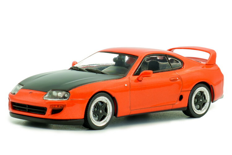 ソリド 1/43 トヨタ スープラ Mk IV 2001 オレンジ カスタムSolido 1:43 Toyota Supra Mk IV 2001 orange custom