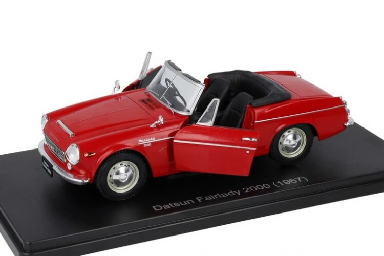 アシェット ジャパンコレクション 1/24 ダットサン フェアレディ 2000 1967 コーラルレッド 開閉 Hachette Japan Collection 1:24 DATSUN Fairlady 2000 1967 coral red