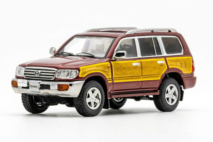 GCD-MODELS 1/64 トヨタ ランドクルーザー 100 1997 レッド ウッド GCD-MODELS 1:64 TOYOTA LAND CRUISER 100 1997 RED WOOD