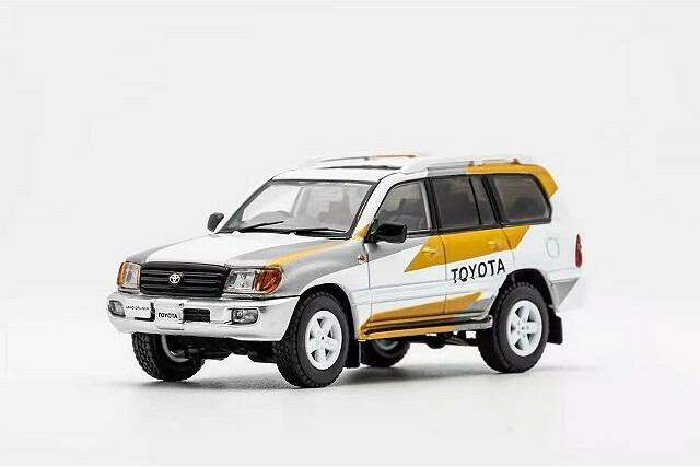 GCD-MODELS 1/64 トヨタ ランドクルーザー 100 1997 ホワイト ゴールド グレー GCD-MODELS 1:64 TOYOTA LAND CRUISER 100 1997 WHITE GOLD GREY