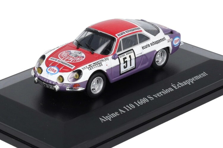 ELIGOR 1/43 ルノー アルピーヌ 110 1600 S バージョン エシャップマン #51 ELIGOR 1:43 RENAULT Alpine 110 1600 S Version Echappement #51