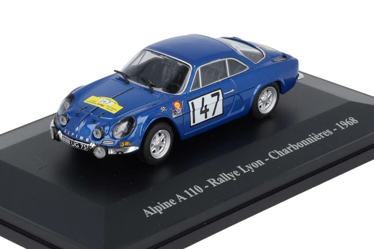 ELIGOR 1/43 ルノー アルピーヌ A110 #147 リヨン シャルボニエール ラリー 1968ELIGOR 1:43 RENAULT Alpine A 110 Rallye #147 Lyon Charbonnieres 1968｜Reowide モデルカー カタログ SHOP