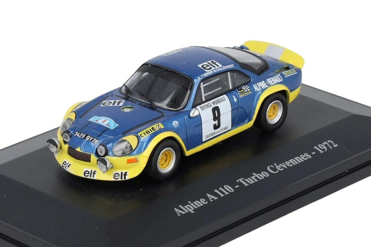 ELIGOR 1/43 ルノー アルピーヌ A110 ターボ セヴェンヌ 1972 #9 ジャン リュック テリエ/マルセル カレワール ELIGOR 1:43 RENAULT Alpine A 110 Turbo C・・vennes 1972 N9 Jean?Luc Th・・rier/Marcel Callewaert