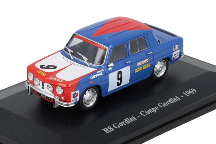 ELIGOR 1/43 ルノー R8 ゴルディーニ クーペ ゴルディーニ 1969 #9 リシャール シヴォーELIGOR 1:43 RENAULT R8 Gordini Coupe Gordini 1969 N9 Richard?Chevaux ミニカー・トイカー-乗り物のおもちゃ-おもちゃ