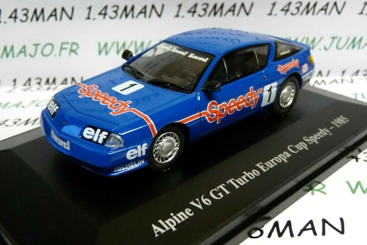 ELIGOR 1/43 ルノー アルピーヌ V6 GT ターボ ヨーロッパ カップ スピーディ 1985P #1 オスカー ララウリ ELIGOR 1:43 RENAULT Alpine V6 GT Turbo Europa Cup Speedy 1985P N1 Oscar?Larrauri