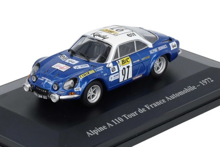 ELIGOR 1/43 ルノー アルピーヌ A110 ツール ド フランス オトモービル #97 1972 ジャン リュック テリエ ELIGOR 1:43 RENAULT Alpine A 110 Tour de France Automobile N97 1972 Jean?Luc?Th・・rier