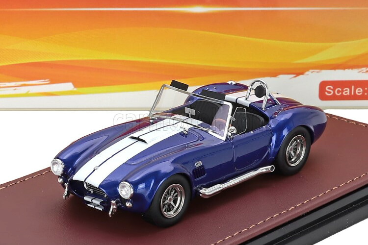 GLMモデル 1/43 フォード USA シェルビー コブラ 427 S/C スパイダー オープン 1966 ブルー ホワイト GLM-MODELS 1:43 FORD USA SHELBY COBRA 427 S/C SPIDER OPEN 1966 BLUE WHITE