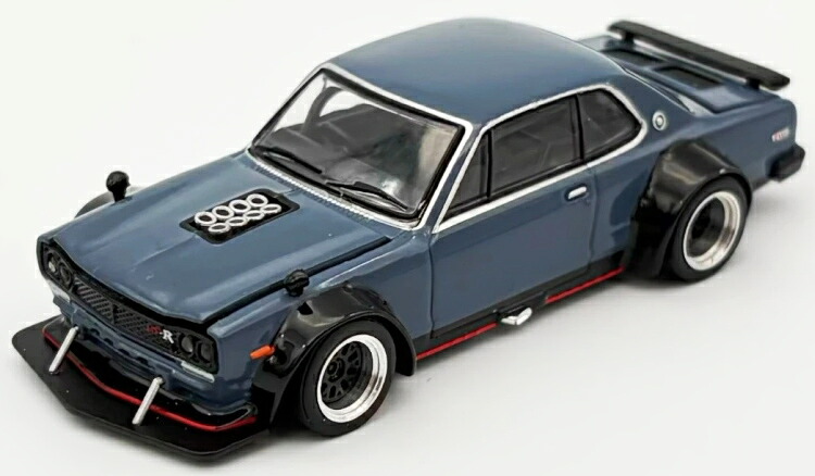 ポップレース 1/64 日産 GT-R V8 ドリフト ハコスカ グレー 東京オートサロン 2025 Pop Race 1:64 Nissan GT-R V8 Drigt Hakosuka Gray Tokyo Auto Salon 2025
