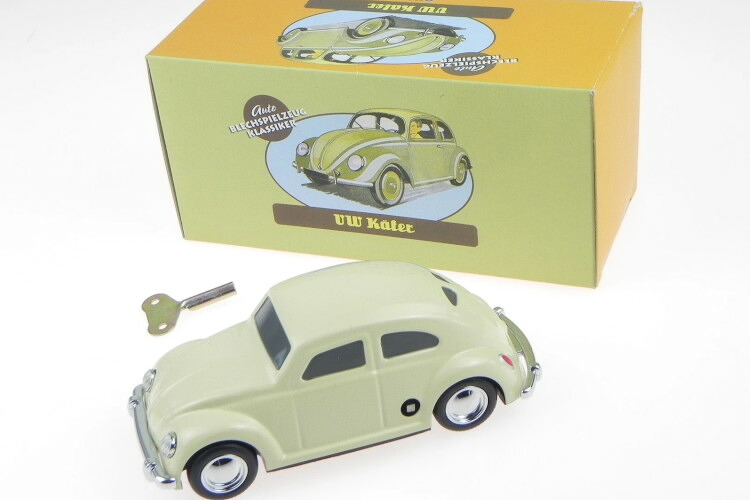 フォルクスワーゲン ビートル ブレッツェル ケーファー ブリキ製 モデルカー 1:33 ATLAS クラシック VW Beetle Brezel K・・fer Modellauto Blechspielzeug Tin Toy Klassiker Atlas 1:33