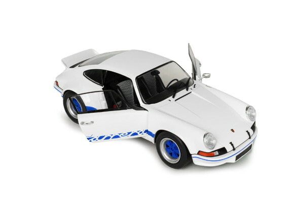 ソリド 1/18 ポルシェ 911 カレラ RSR 1973 ホワイト ブルー 開閉Solido 1:18 Porsche 911 Carrera RSR year 1973 white blue｜Reowide モデルカー カタログ SHOP
