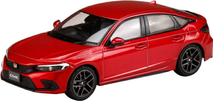 ホビージャパン 1/43 ホンダ シビック 2021 プレミアムクリスタルレッド メタリック Hobby Japan 1:43 Honda CIVIC 2021 Premium Crystal Red Metallic