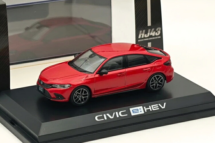 ホビージャパン 1/43 ホンダ シビック FL4 e:HEV プレミアムクリスタルレッドメタリックHobby Japan 1:43 Honda Civic FL4 e:HEV Premium Crystal Red Metallic｜Reowide モデルカー カタログ SHOP