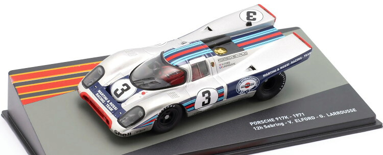アルタヤ 1/43 ポルシェ 917k #3 勝ち得る セブ輪っか12第四次元 1971 ヴィック エルジェラルド・r・フォード/ジェラール ラルースAltaya 1:43 Porsche 917k N3 Winner 12h Sebring 1971 Vic Elford/G・・rard Larrousse 乗り物のおもちゃ-ミニカー・トイカー
