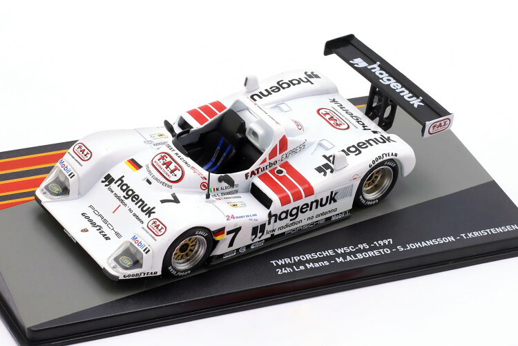 アルタヤ 1/43 ポルシェ Twr WSC 95 #7 勝ち得る ル・マン24第四次元 1997 ミケーレ アルボレート/ステファン ヨハンソン/トム クリステンセンAltaya 1:43 Porsche Twr WSC 95 N7 Winner 24h Le Mans 1997 Michele Alboreto/Stefan Johansson/Tom Kristensen 乗り物のおもちゃ-おもちゃ-車