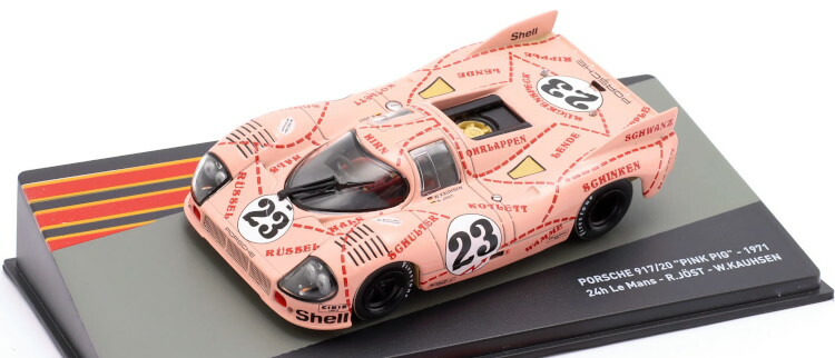 アルタヤ 1/43 ポルシェ 917 20 サクラ色 ピッグ #23 ル・マン24第四次元 1971 カウーゼン/ヨーストAltaya 1:43 Porsche 917 20 Pink Pig #23 24h Le Mans 1971 Kauhsen Joest ミニカー・トイカー-おもちゃ