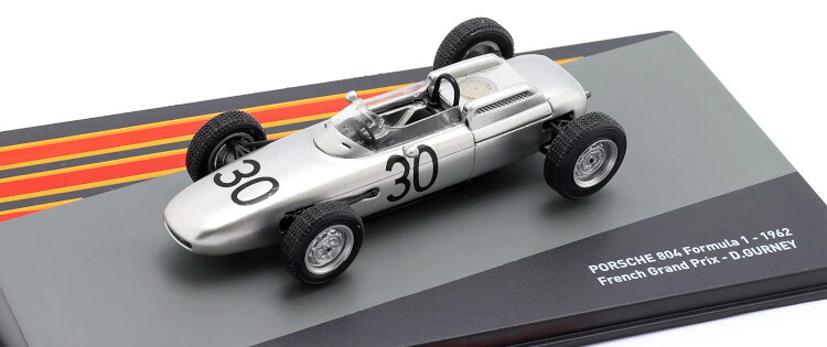 アルタヤ 1/43 ポルシェ 804 #30 優勝 フランスGP フォーミュラ1 1962 ダン ガーニー Altaya 1:43 Dan Gurney Porsche 804 #30 Winner France GP Formula 1 1962