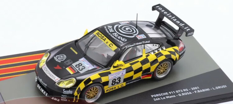 アルタヤ 1/43 ポルシェ 911 GT3 Rs #83 6位 ル・マン24第四次元 2001 Drudi/Babini/RosaAltaya 1:43 Porsche 911 GT3 Rs #83 6th 24h Le Mans 2001 Drudi Babini Rosa おもちゃ-車-乗り物のおもちゃ