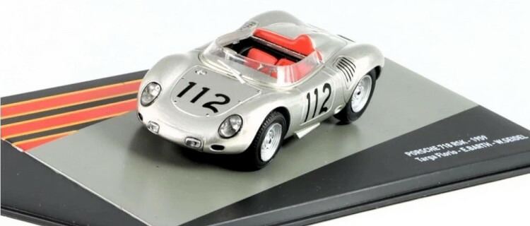 アルタヤ 1/43 ポルシェ 718 Rsk #112 優勝 タルガ フローリオ 1959 バース/ザイデル Altaya 1:43 Porsche 718 Rsk #112 Winner Targa Florio 1959 Barth Seidel