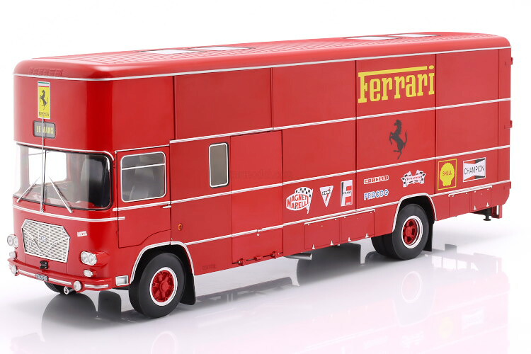 ベルク83 1/18 OM 判決 150 フェラーリ レースカートランスポーター 70年月日Werk83 1:18 OM Fiat 150 Ferrari Race Car Transporter 70s