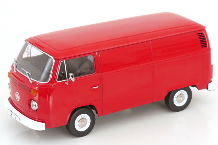 KK 1/18 フォルクスワーゲン T2B ダイアログボックスヴァン 1972 赤いことKK 1:18 Volkswagen T2b Panel Van 1972 Red