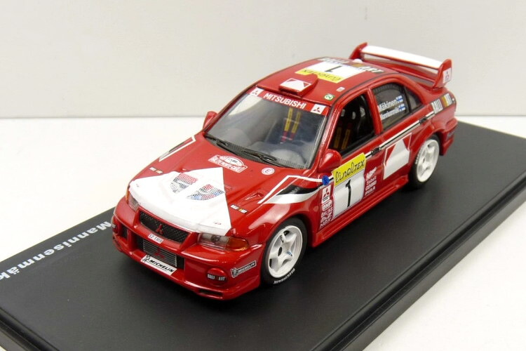 Salvat 1/43 三菱 ランサー Evo 6 1999 MakinenSalvat 1:43 Mitsubishi Lancer Evolution VI 1999 Makinen ミニカー・トイカー-おもちゃ