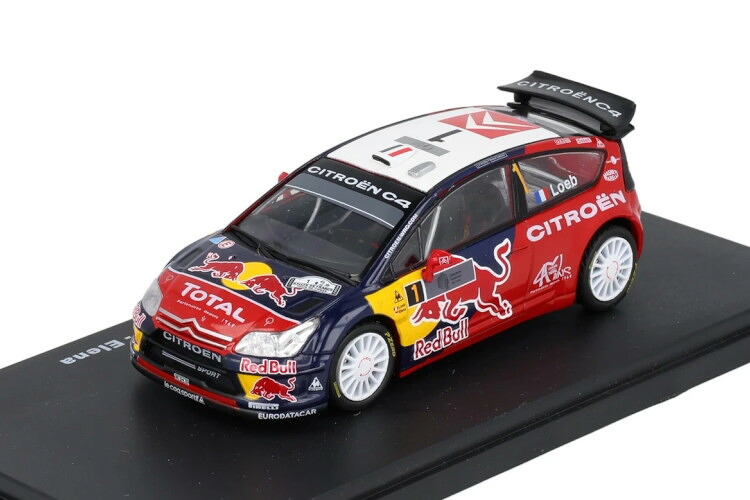 SALVAT 1/43 シトロエン C4 WRC 2008 Loeb #1 メキシコ合衆国 ラリーWRCSALVAT 1:43 CITROEN C4 WRC 2008 Loeb #1 Mexico Rally WRC おもちゃ-車