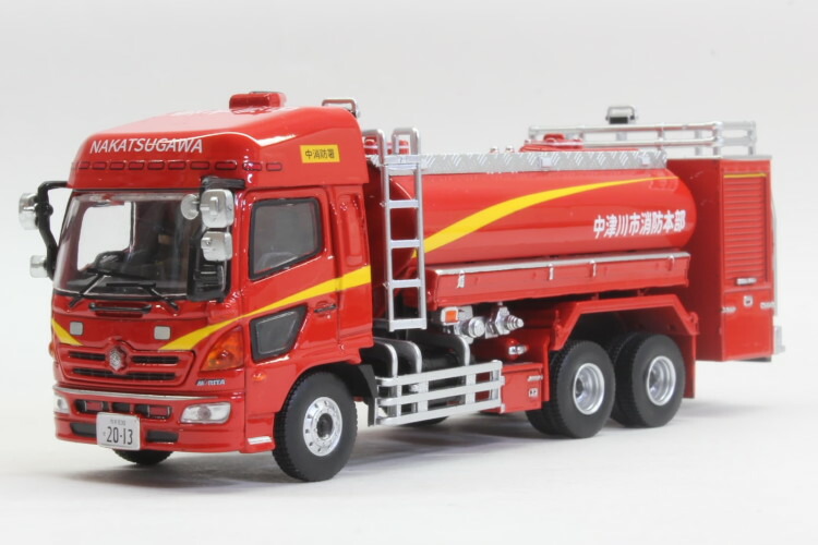 ACTCAR 1/64 岐阜県中津川市消防軍司令部 大型海洋博物館車 ご機嫌大屋根 ダイキャスト製 顔触れ図形付 250台押さえるACTCAR 1:64 Nakatsugawa Fire Department Water Tanker High Roof Die-cast Figure 250 pcs