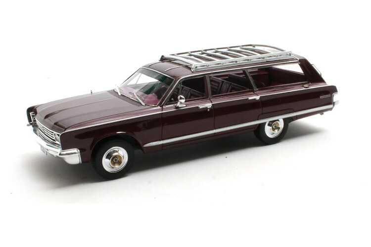 行列 1/43 クライスラー 町\u0026カントリー Year 1966 ダークレッドメタリックMatrix 1:43 Chrysler Town Country Year 1966 Dark Red Metallic