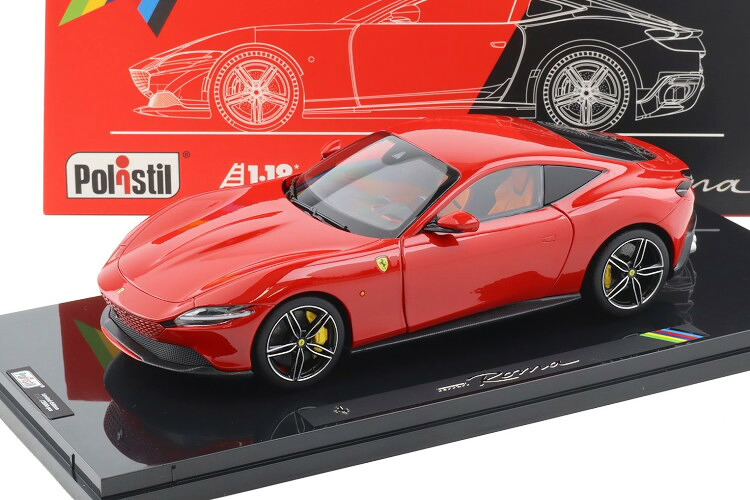 POLISTIL 1/18 フェラーリ 永遠の都 2019 ロッソコルサ322赤いことPOLISTIL 1:18 Ferrari Roma 2019 ROSSO CORSA 322 RED
