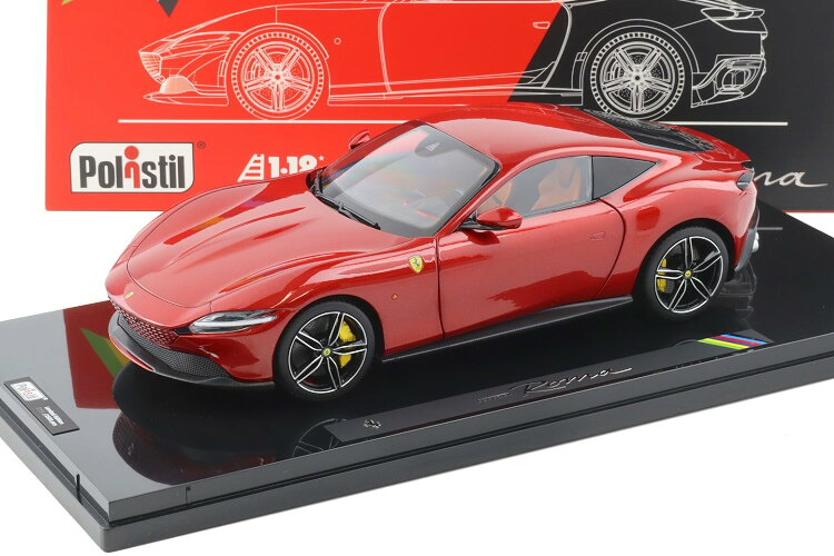POLISTIL 1/18 フェラーリ 永遠の都 2019 ロッソマグマレッドメタリックPOLISTIL 1:18 Ferrari Roma 2019