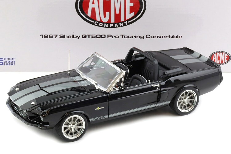 ACME 1/18 フォード シェルビー GT500 プロツーリング コンバーチブル 1967 ブラック 限定120台ACME 1:18 Ford Shelby GT500 Pro Touring Convertible 1967 Black Limited 120 pcs.|Reowide モデルカー カタログ SHOP