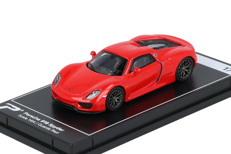 PosterCars 1/64 ポルシェ 918 細蟹 赤いことPosterCars 1:64 PORSCHE 918 Spyder おもちゃ-ミニカー・トイカー-車